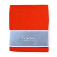 Housse de matelas à langer en velours, orange